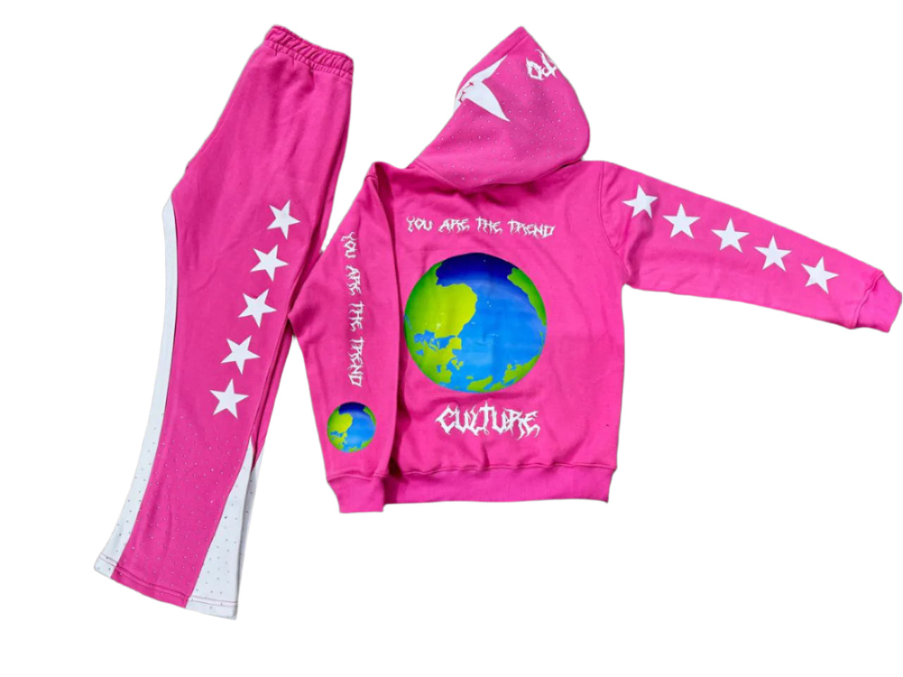 You Are The Trend Sweatsuit (Pink Full Set)