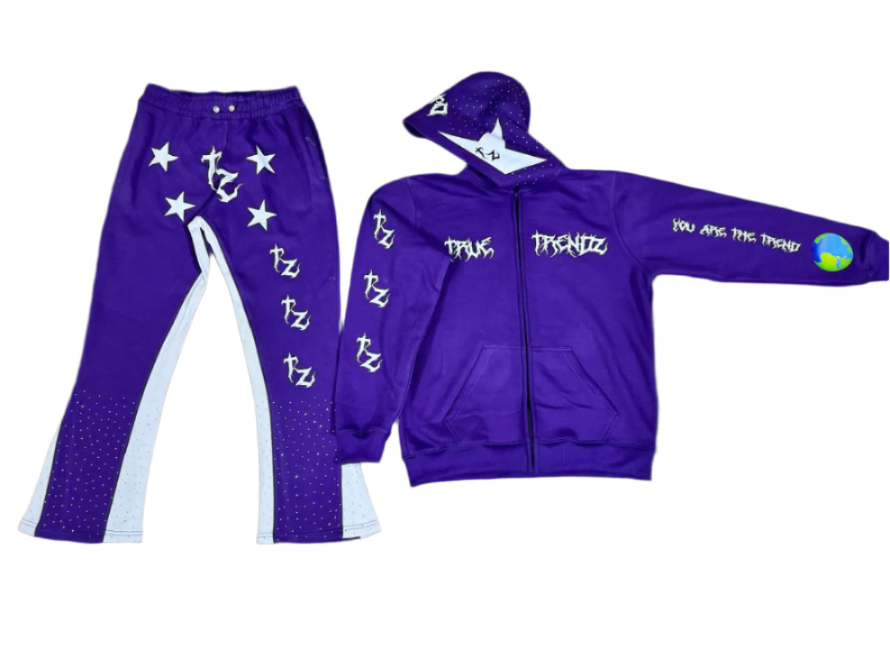You Are The Trend Sweatsuit(Purple Full Set)