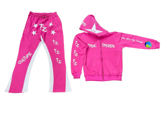 You Are The Trend Sweatsuit (Pink Full Set)