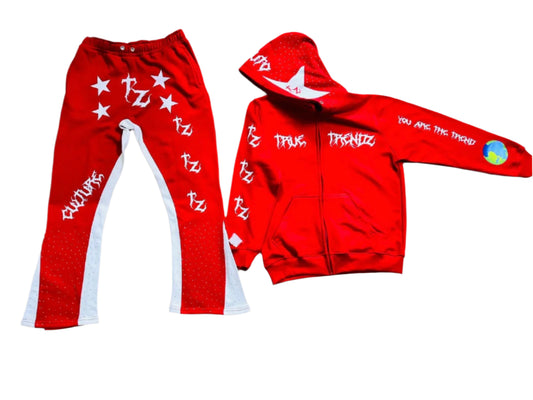 You Are The Trend Sweatsuits( Red Full Set)