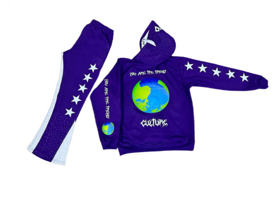 You Are The Trend Sweatsuit(Purple Full Set)