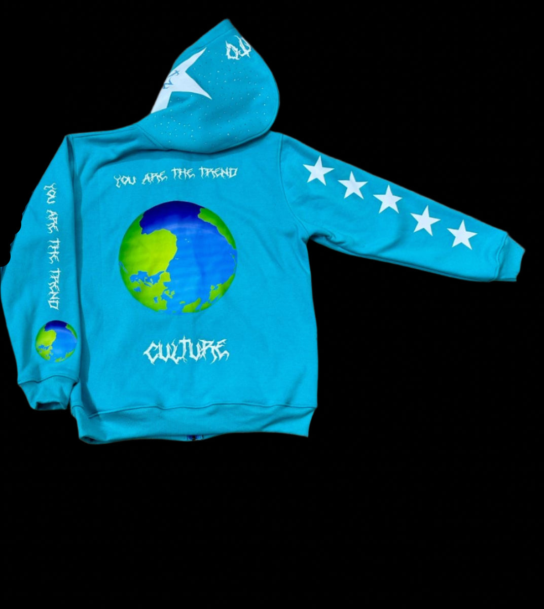 You are the Trend Sweatsuit ( Cyan Top Only)