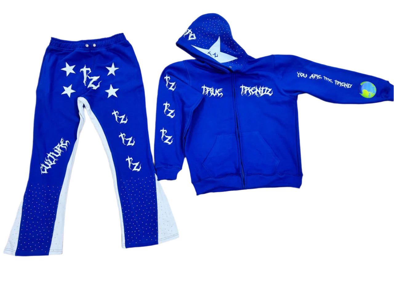 You Are The Trend Sweatsuit( Blue Full set)