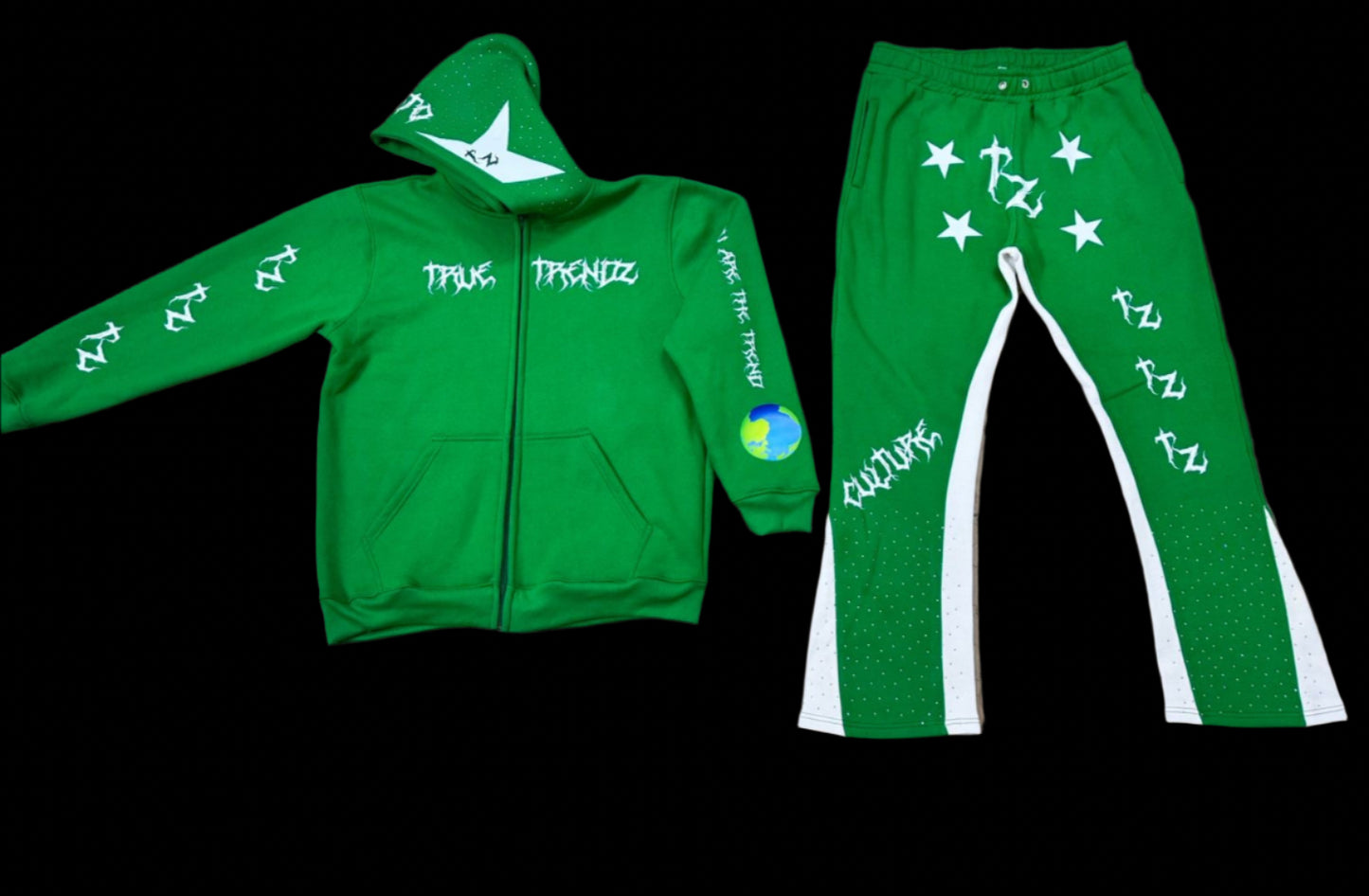 You are the trend sweatsuit ( Green full set)