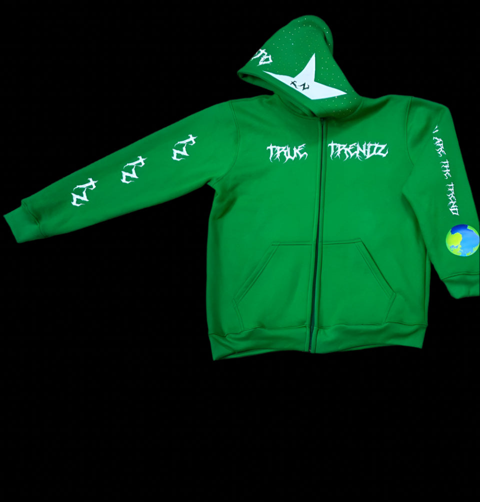 You are the Trend Sweatsuit ( Green Top Only)