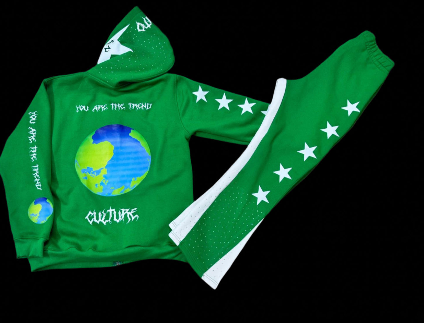 You are the trend sweatsuit ( Green full set)