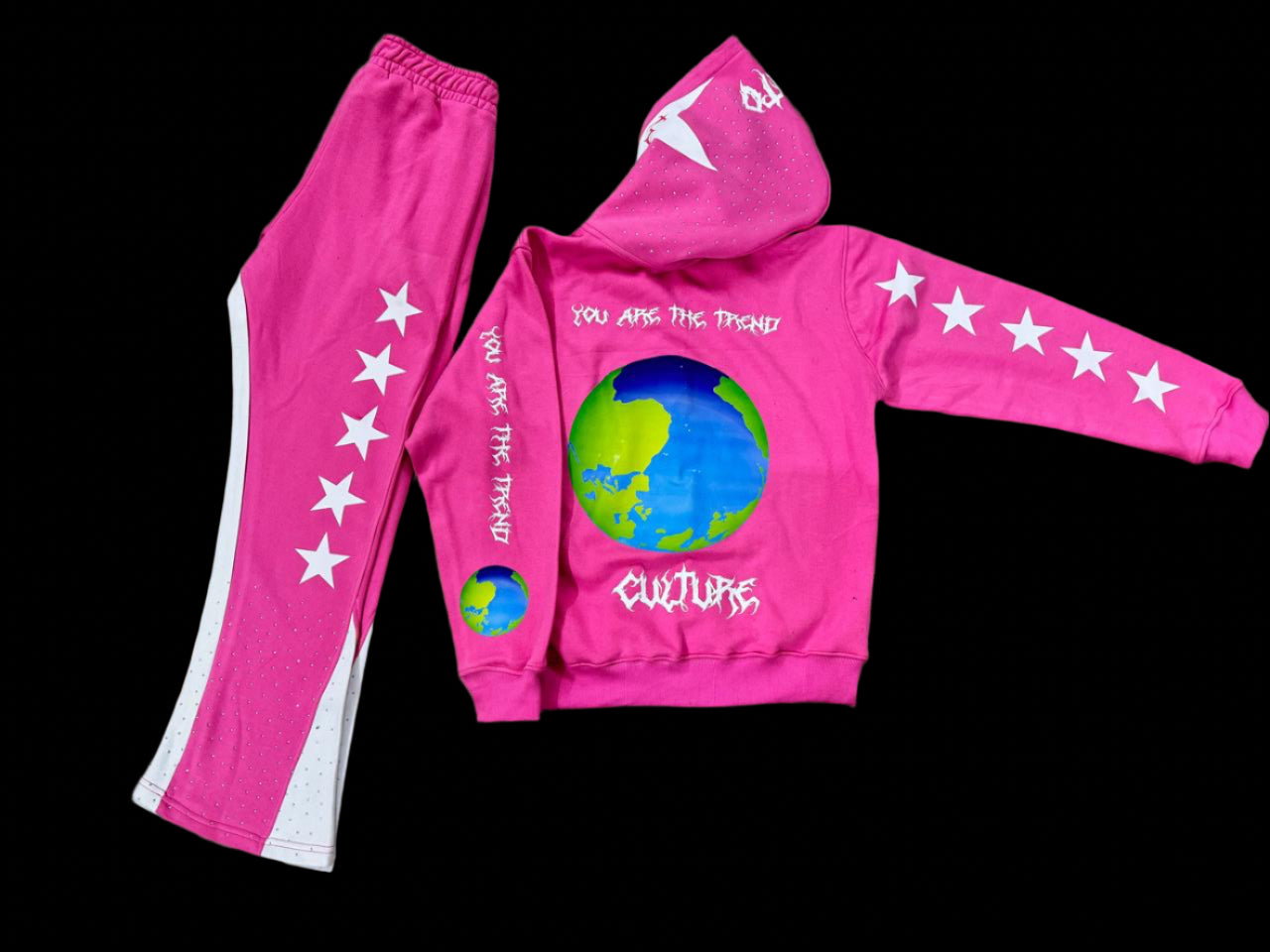 You Are The Trend Sweatsuit (Pink Full Set)