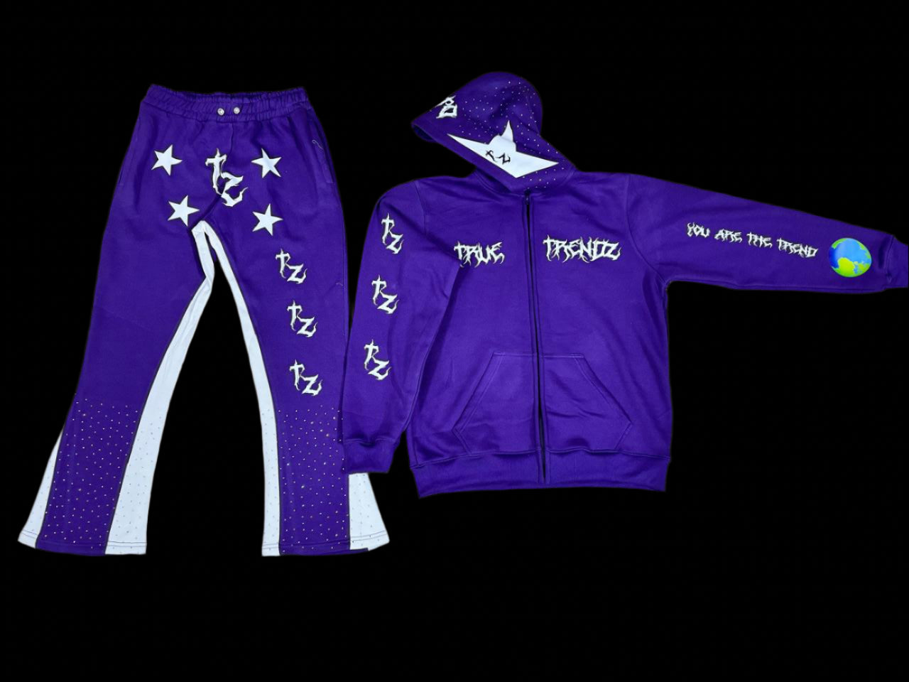 You Are The Trend Sweatsuit(Purple Full Set)