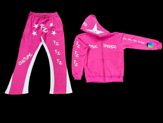 You Are The Trend Sweatsuit (Pink Full Set)